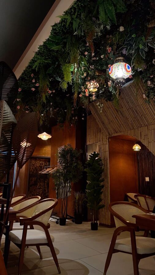 Cozy Thai restaurant night