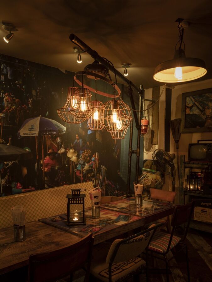 Cozy Thai restaurant night