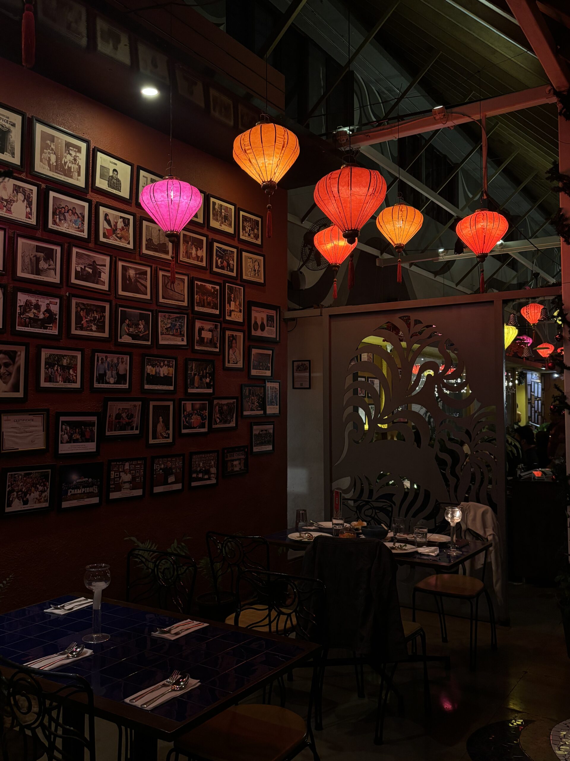 Cozy Thai restaurant night