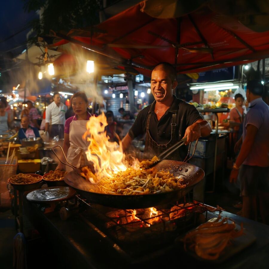 Street food Thai budget aesthetic