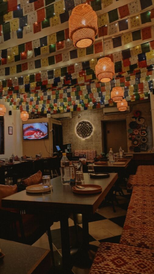 Cozy Thai restaurant night