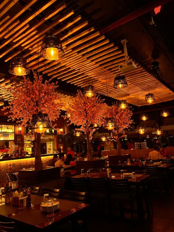 Cozy Thai restaurant night
