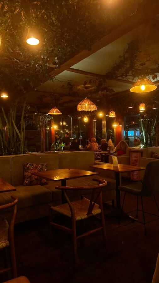 Cozy Thai restaurant night