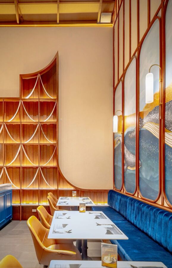 Modern Thai restaurant facade