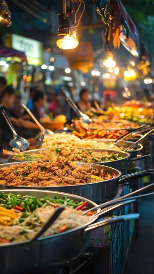 Street food Thai budget aesthetic