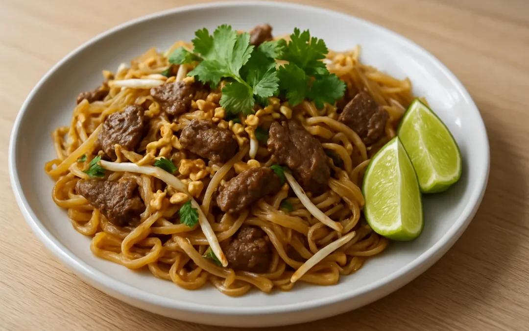 Pad thaï au bœuf : la recette thaïlandaise facile à faire chez soi