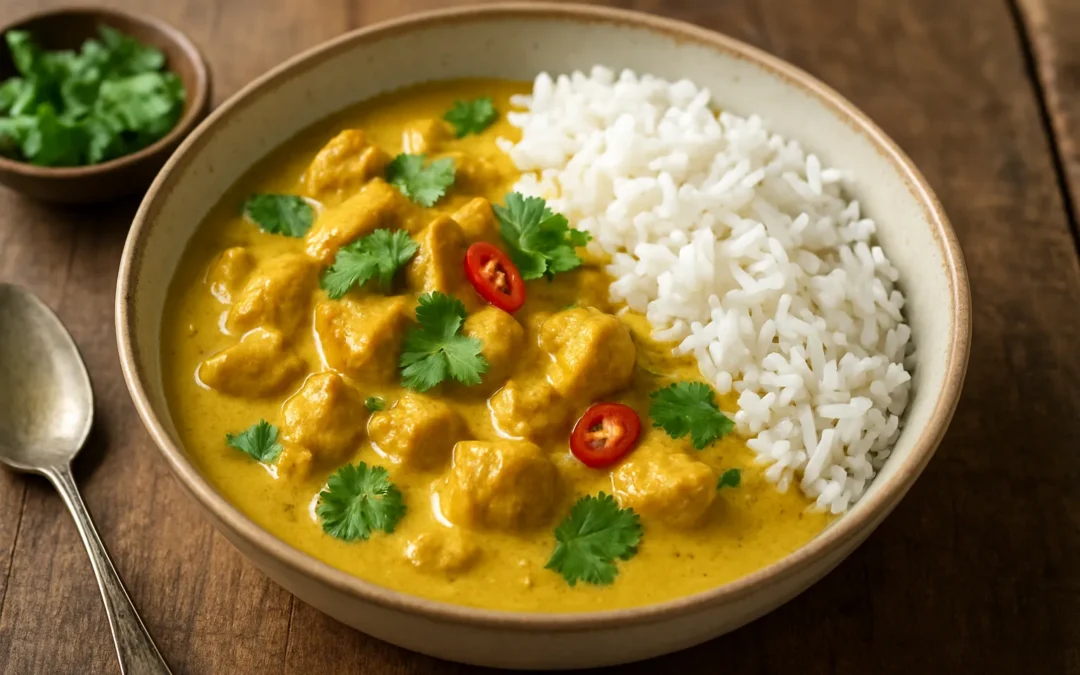 Poulet curry thaï au lait de coco : la recette authentique et facile