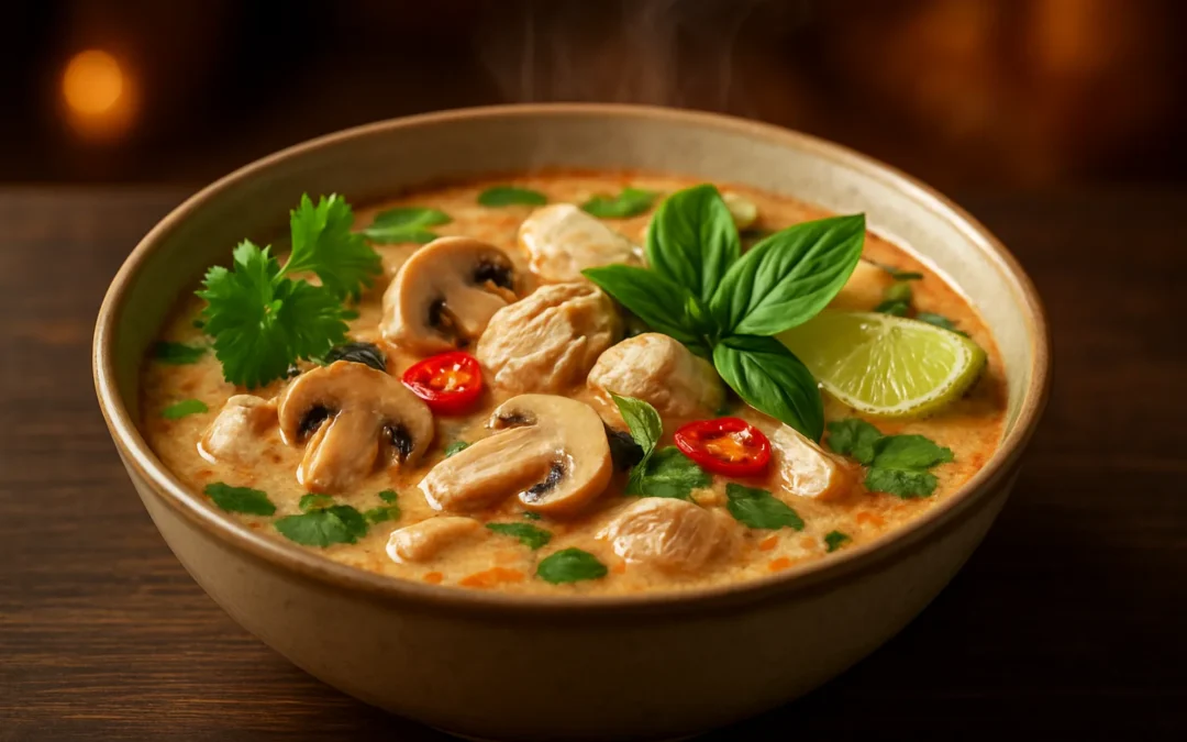 Soupe thaï au poulet : la recette parfumée qui réchauffe les soirées